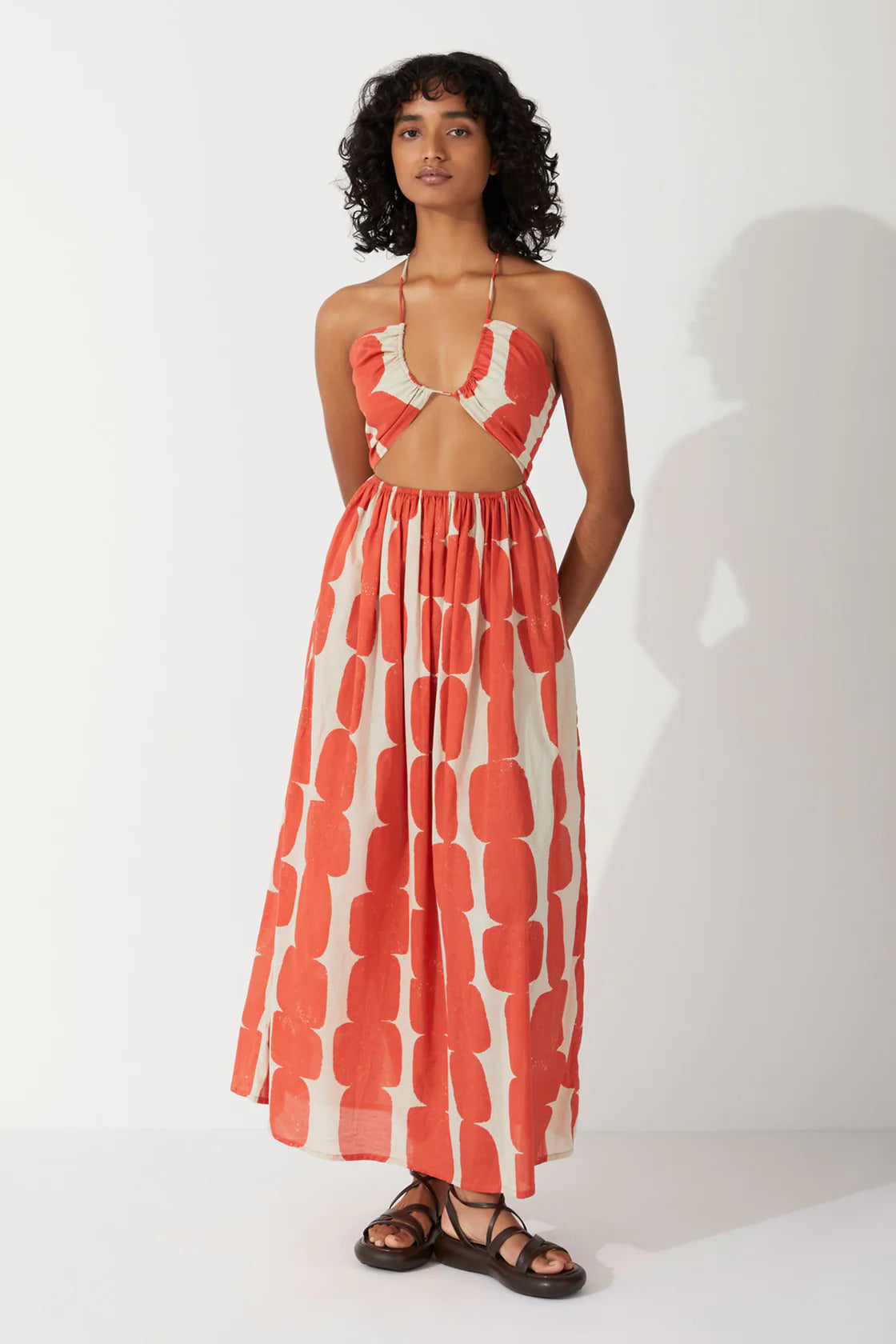 ORGANIC COTTON HALTER DRESS | BLOCK