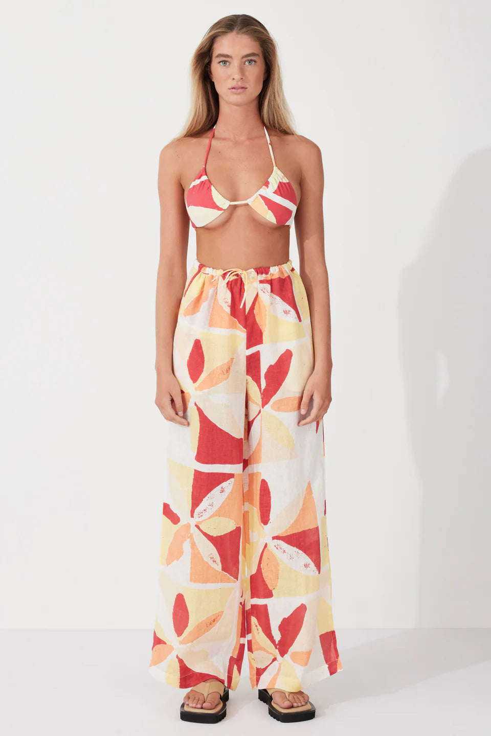 LINEN PANT | SUNSET TILE