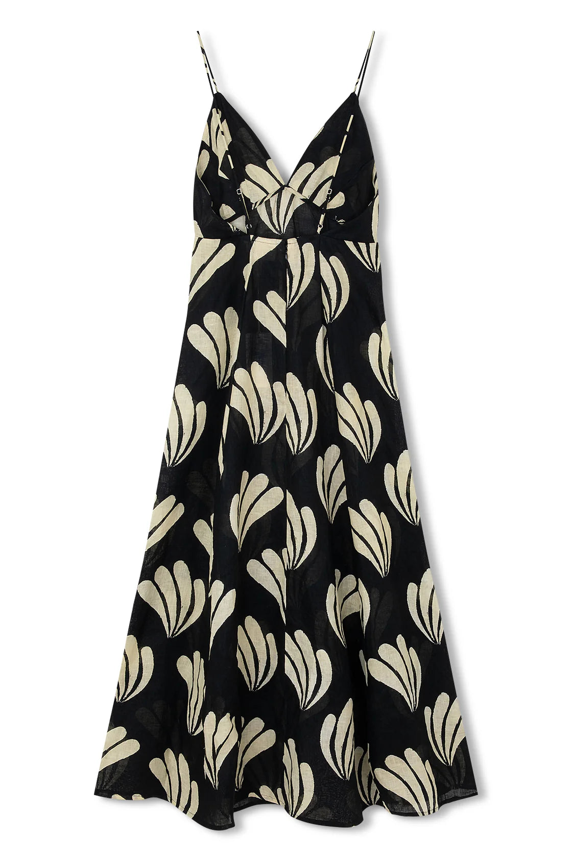 PALM LINEN DRESS