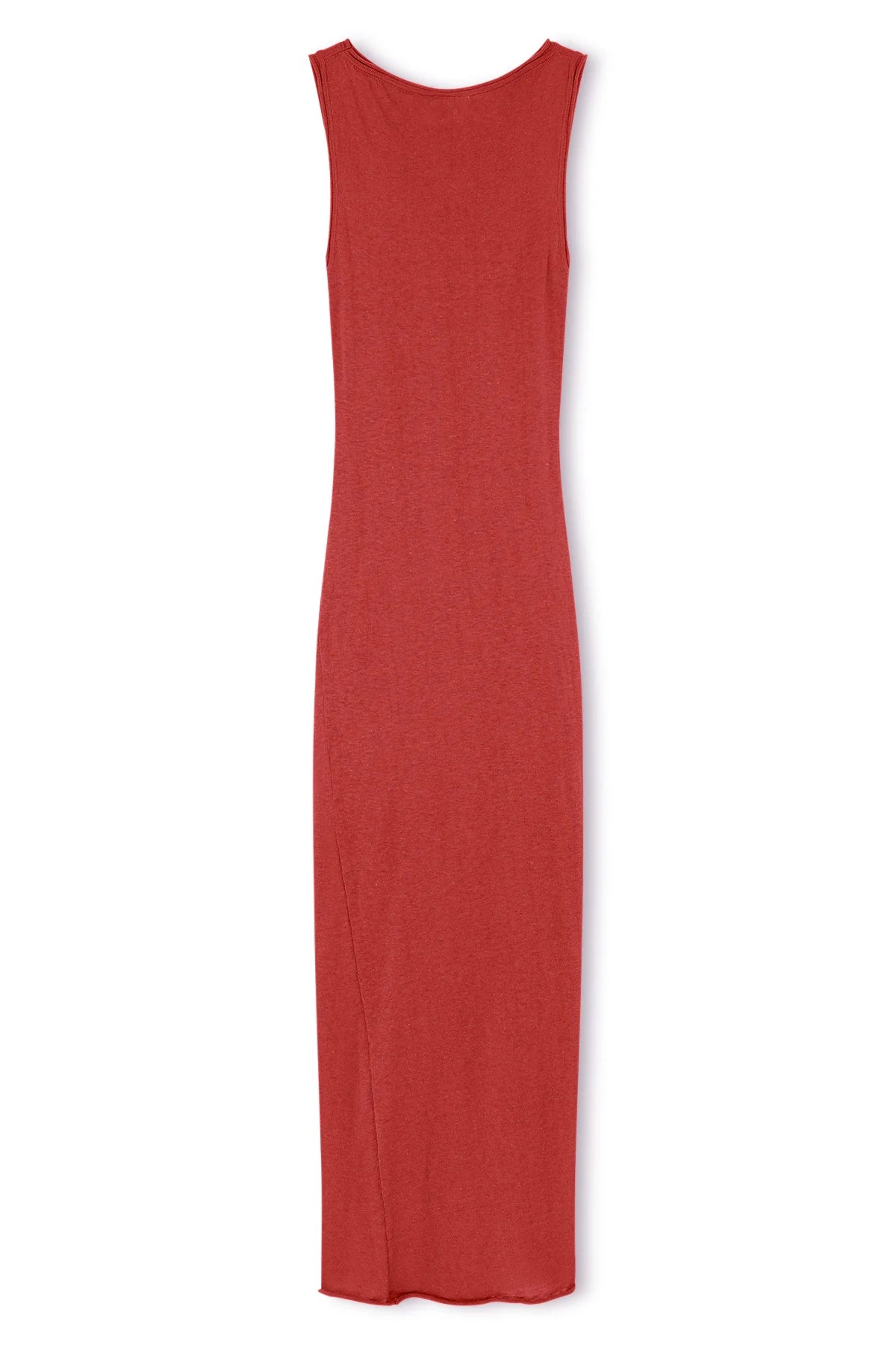 CONTRAST KNIT DRESS | RED