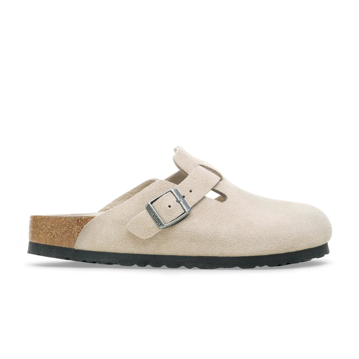 Birkenstock Boston Suede Leather Regular Oyster SFB