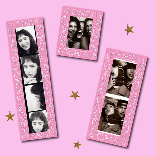 Horse Girl Pink Haze Photobooth Frame Magnet 2