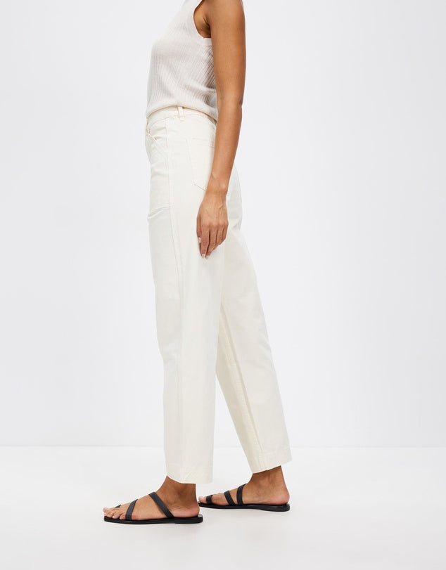 INGRID TWILL TROUSER | CREAM
