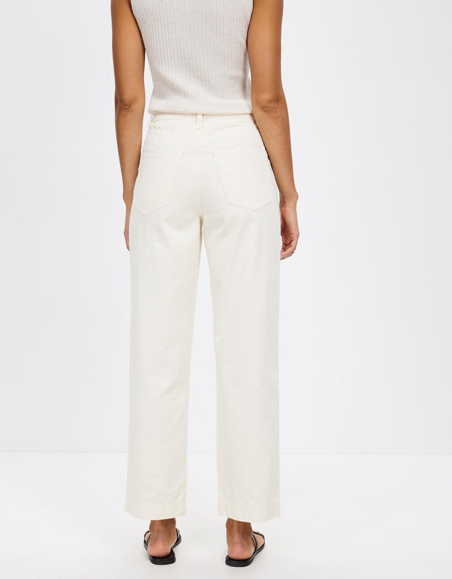 INGRID TWILL TROUSER | CREAM