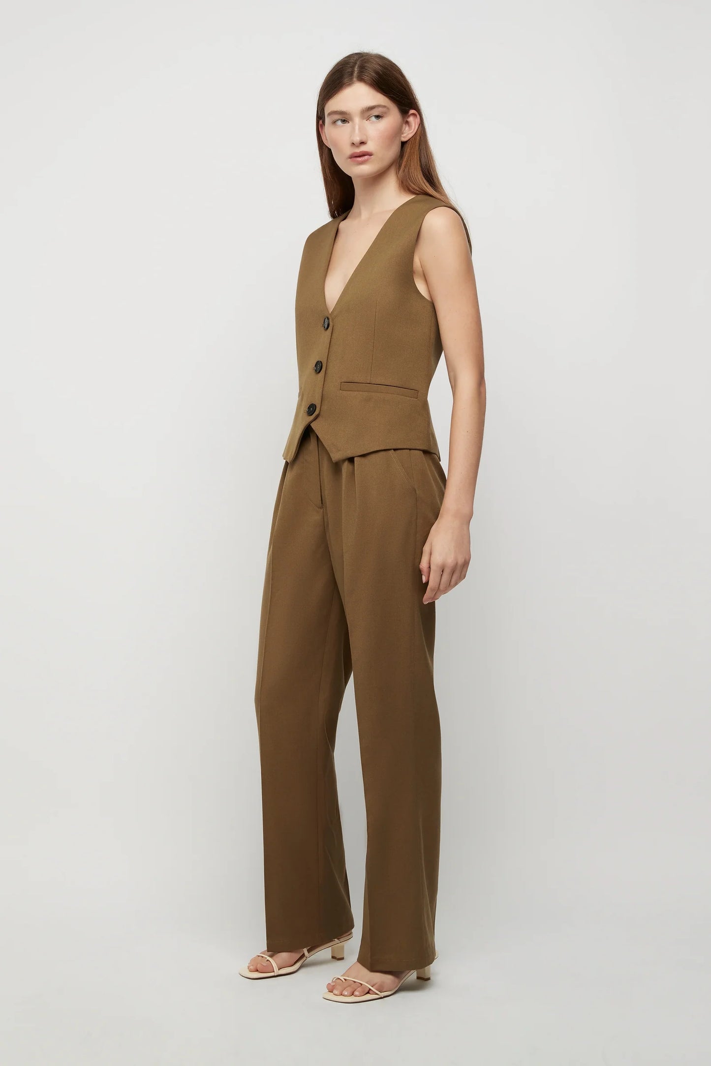 FILIPPA VEST | TAUPE