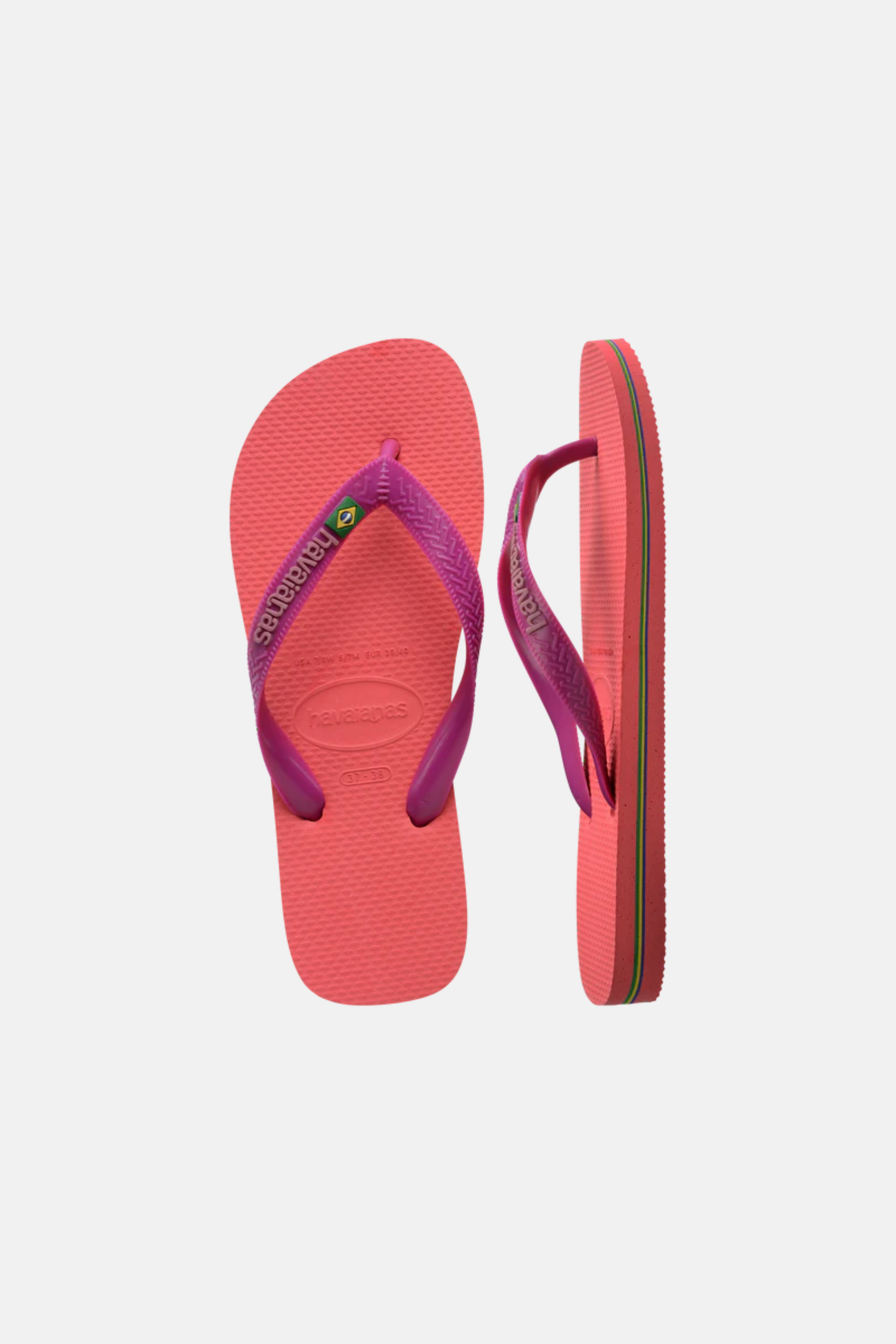 Havaianas Brazil Thongs Coral/Pink