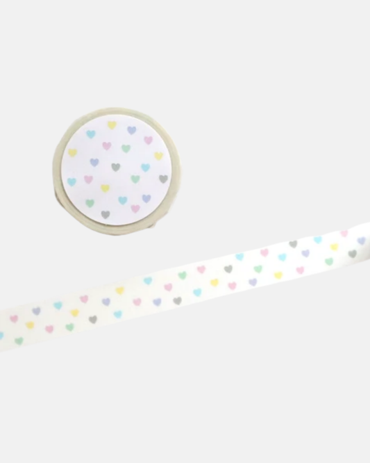Washi Tape Heart Colorful