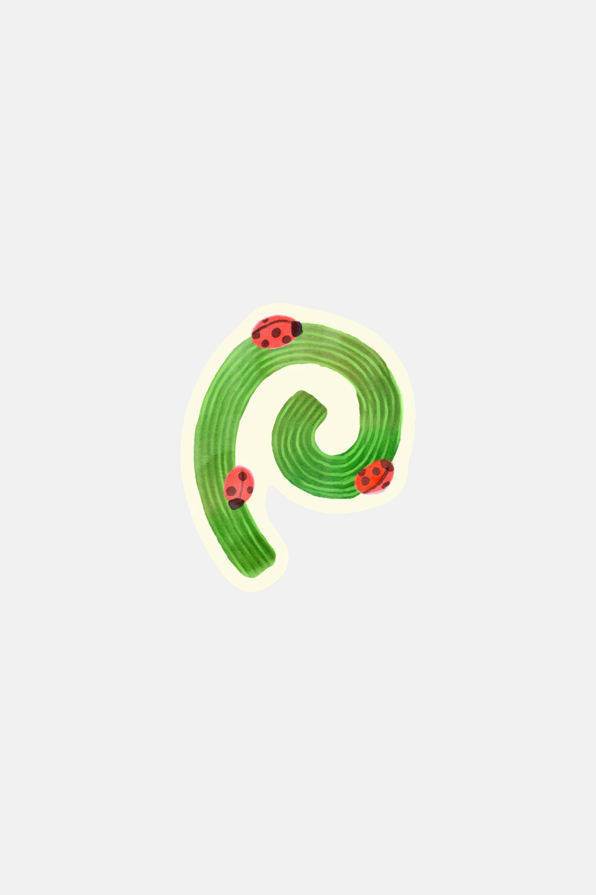 LADYBUG SPIRAL! Sticker