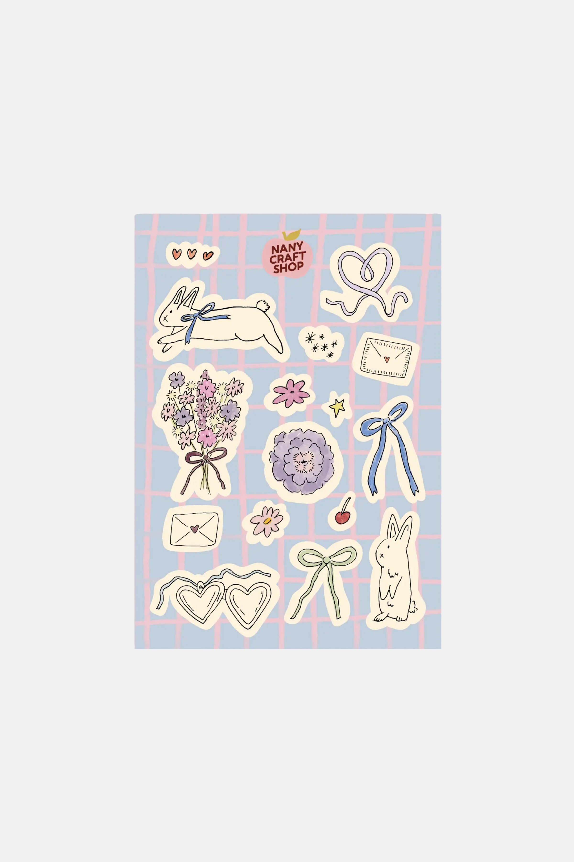 Nany Craft A5 Rabbit Sticker Sheet