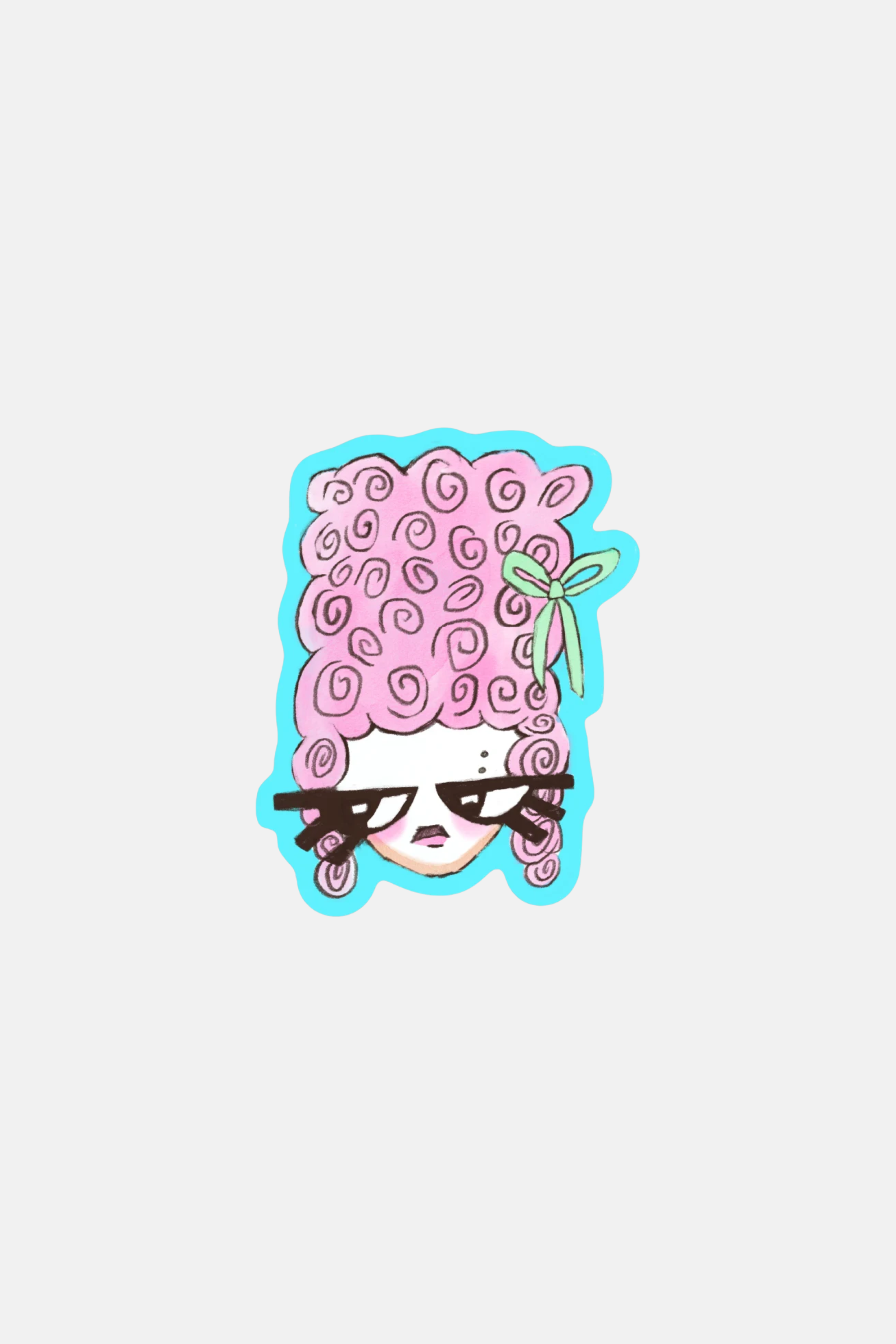 POWDERED WIG! Sticker