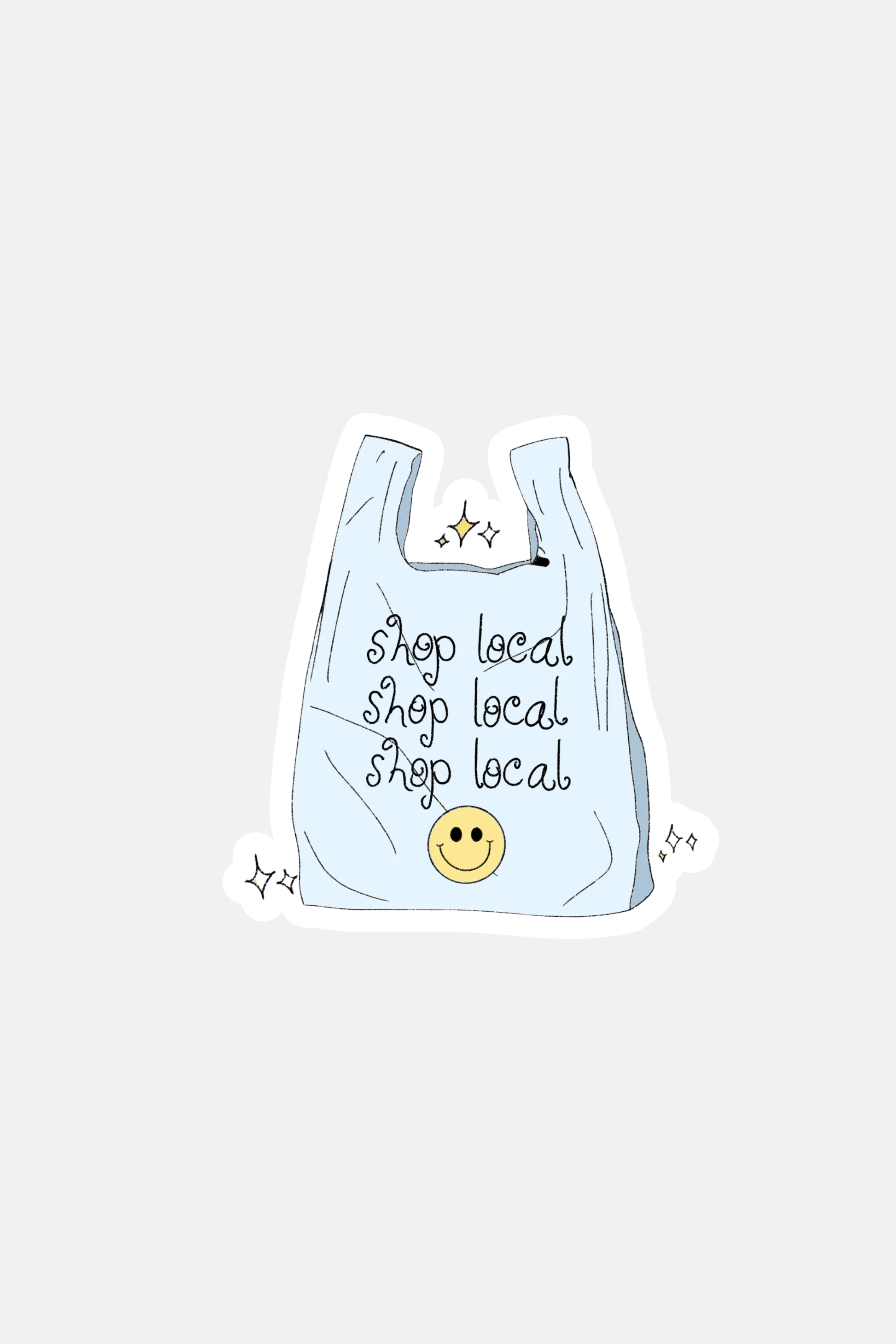 Shyla's Journal Shop Local Tote Bag Vinyl Sticker