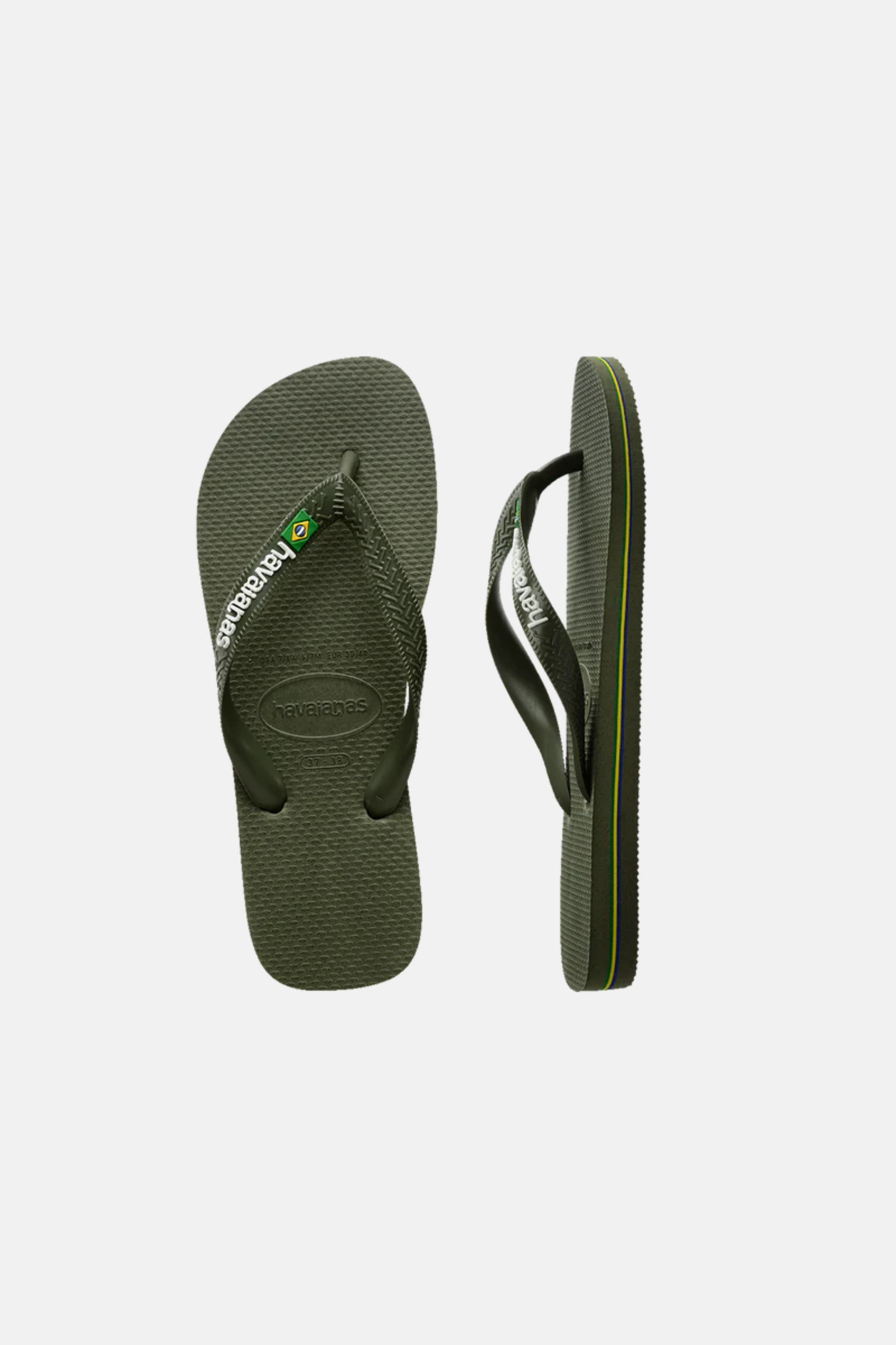 Havaianas Brazil Thongs Green Olive