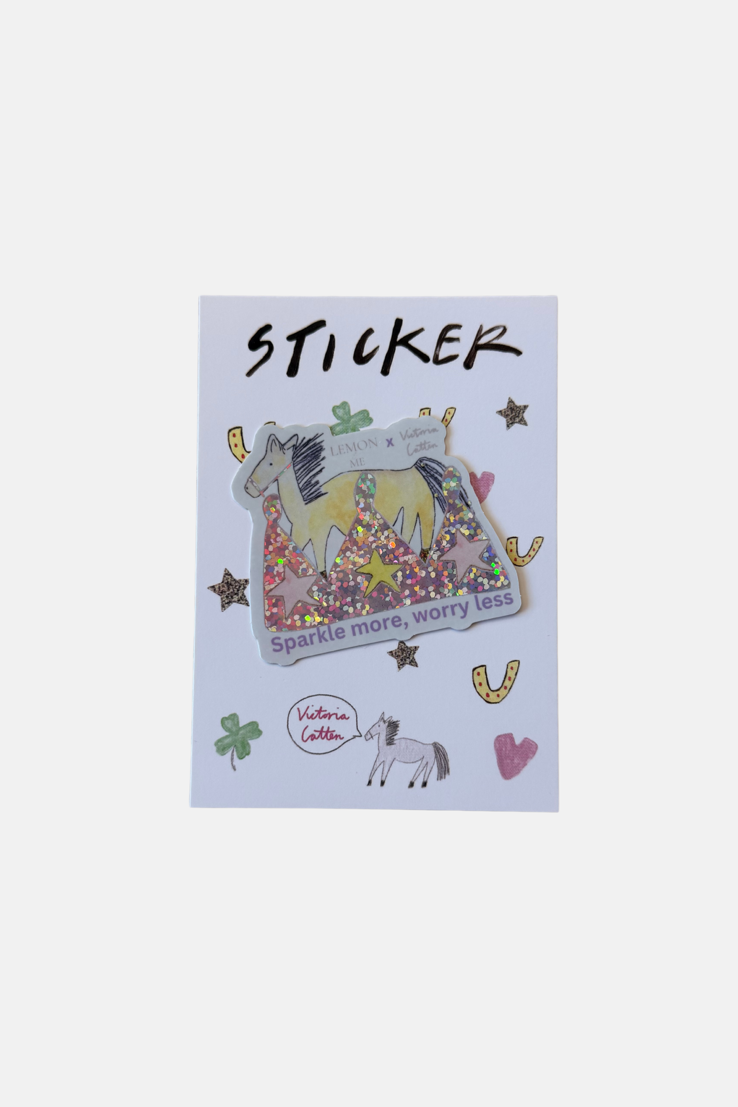 Victoria Catten x Lemon and Me Sparkle More Sticker