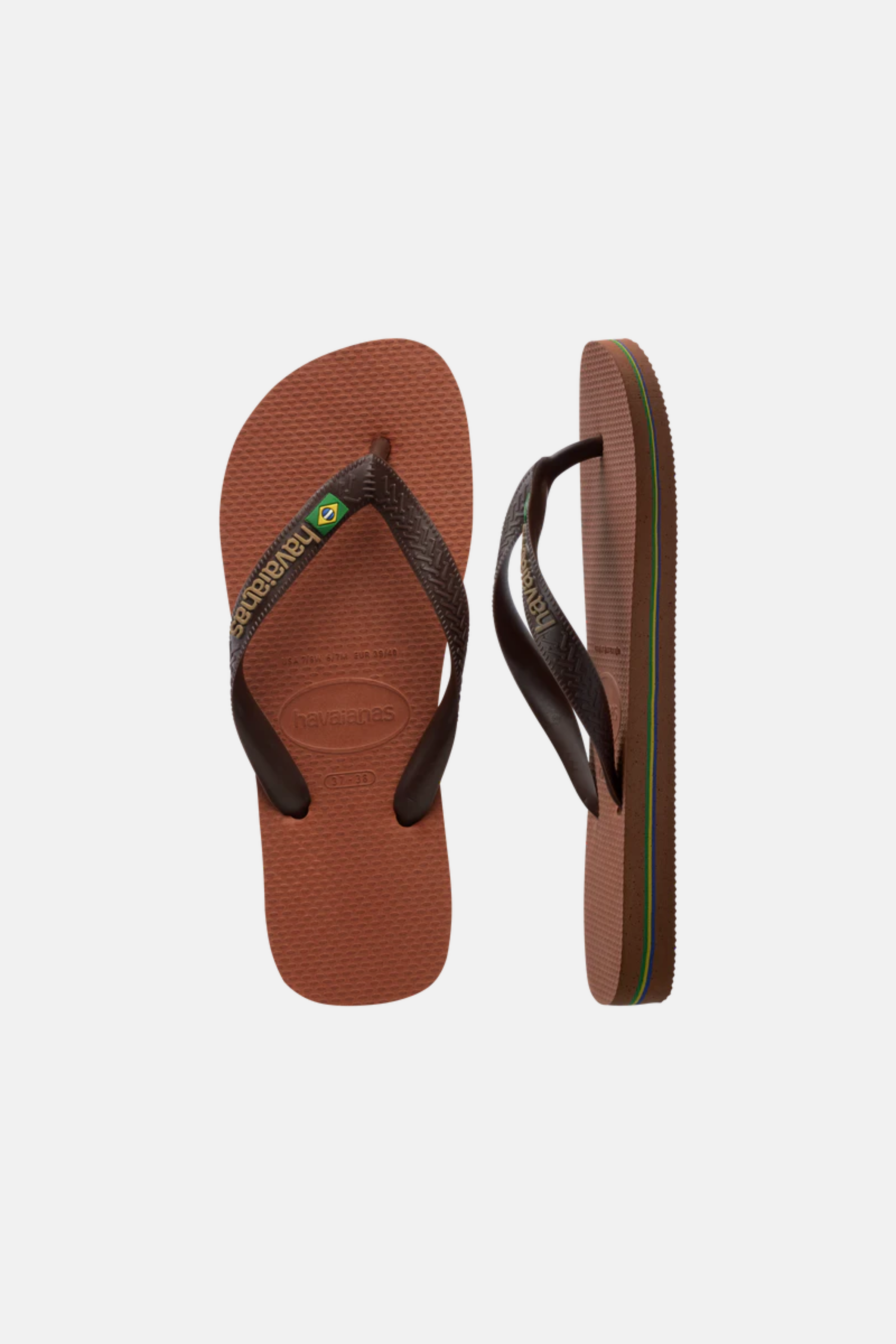 Havaianas Brazil Thongs Rust/Coffee