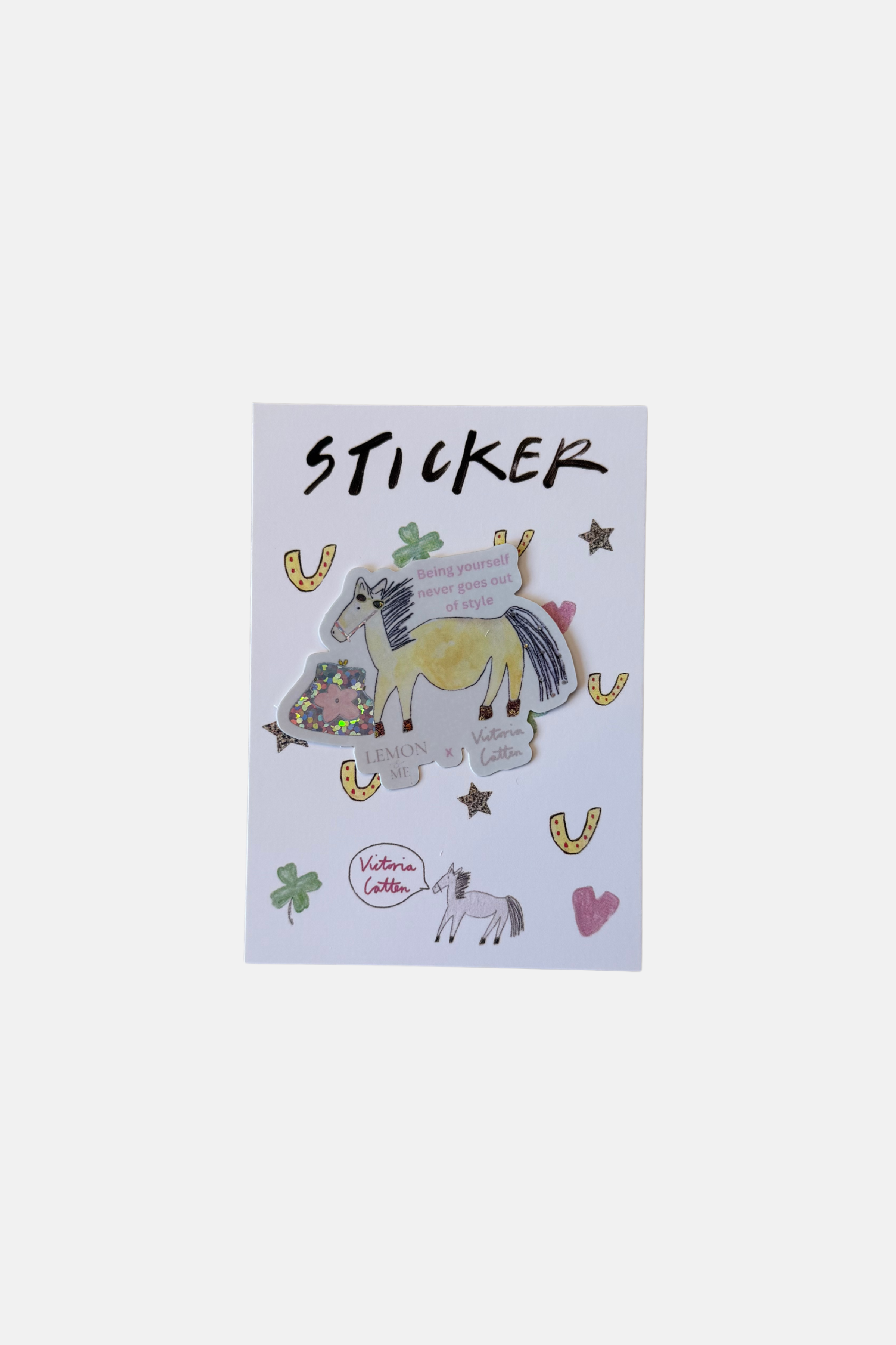 Victoria Catten x Lemon and Me Being Yourself Sticker