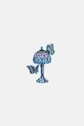 Kira Cyan Lamp Sticker