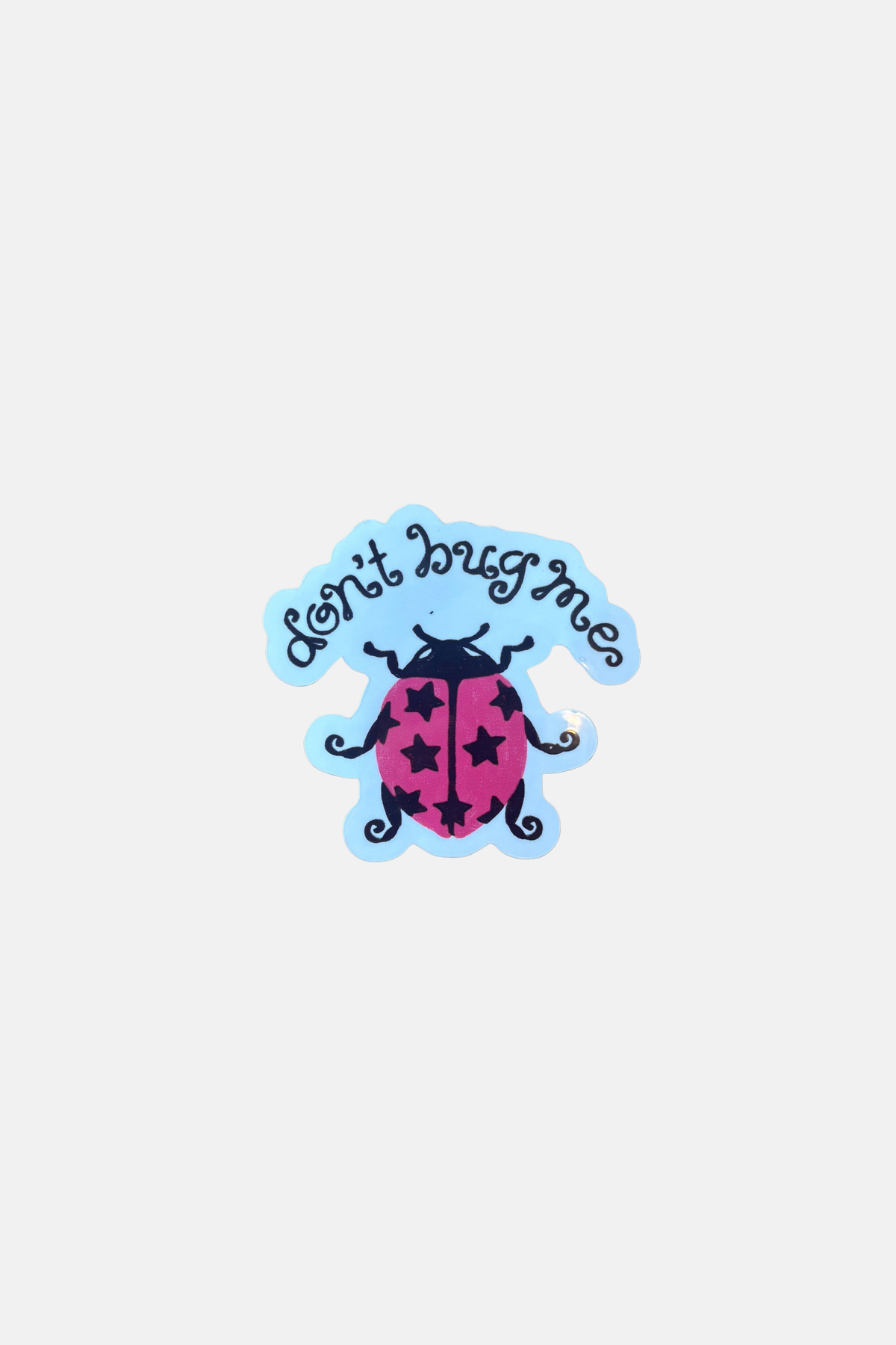 Kira Cyan Bug Off Sticker