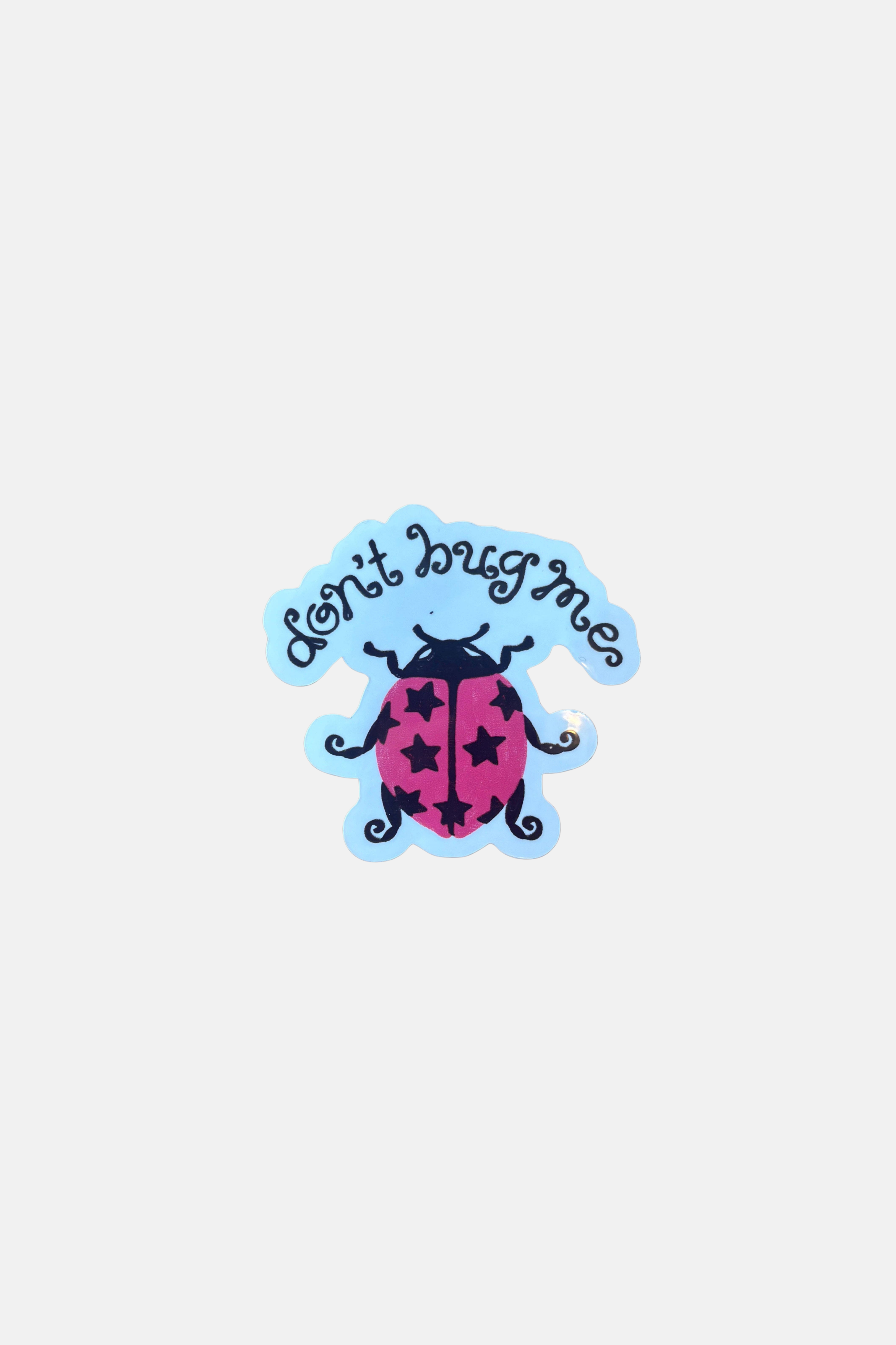 Kira Cyan Bug Off Sticker