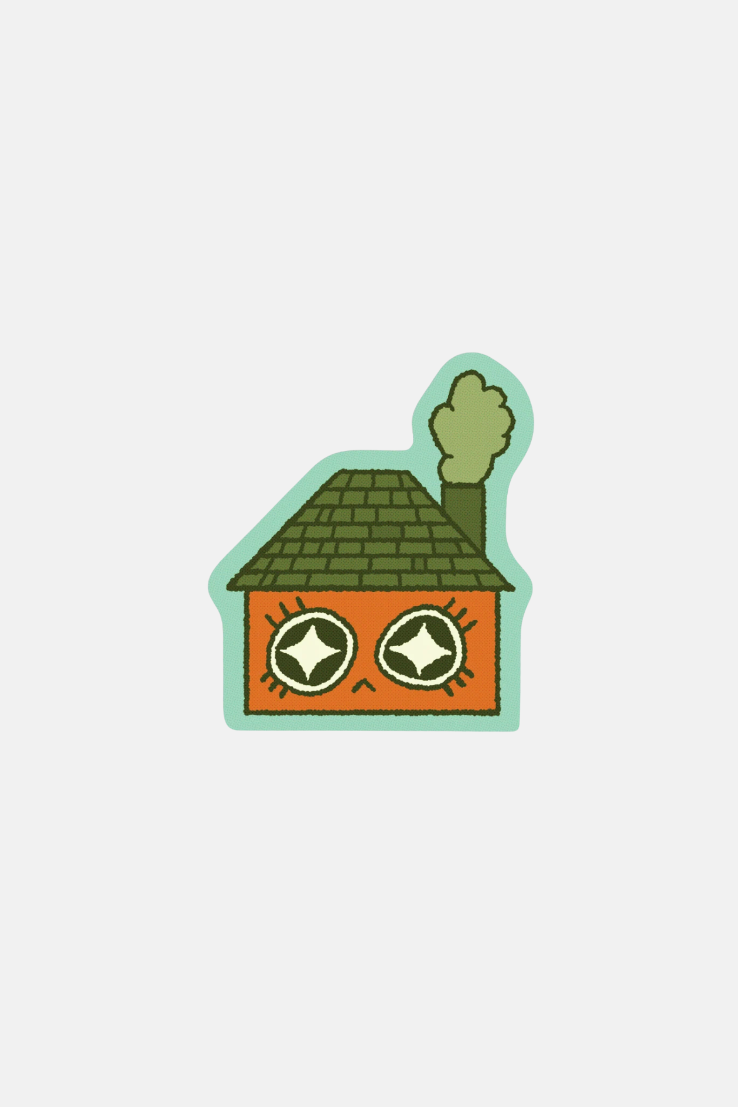 RAGS Cute House! Sticker