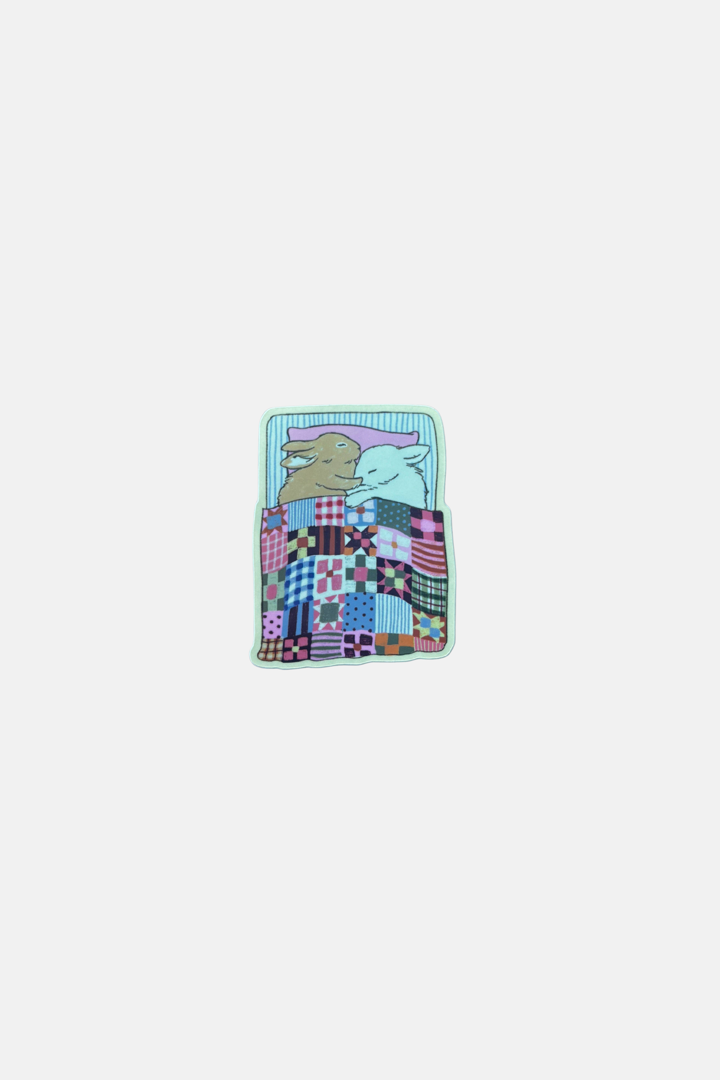 Kira Cyan Sleepy Bun Sticker