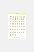 Shyla's Journal Sour Candy Letters Sticker Sheet