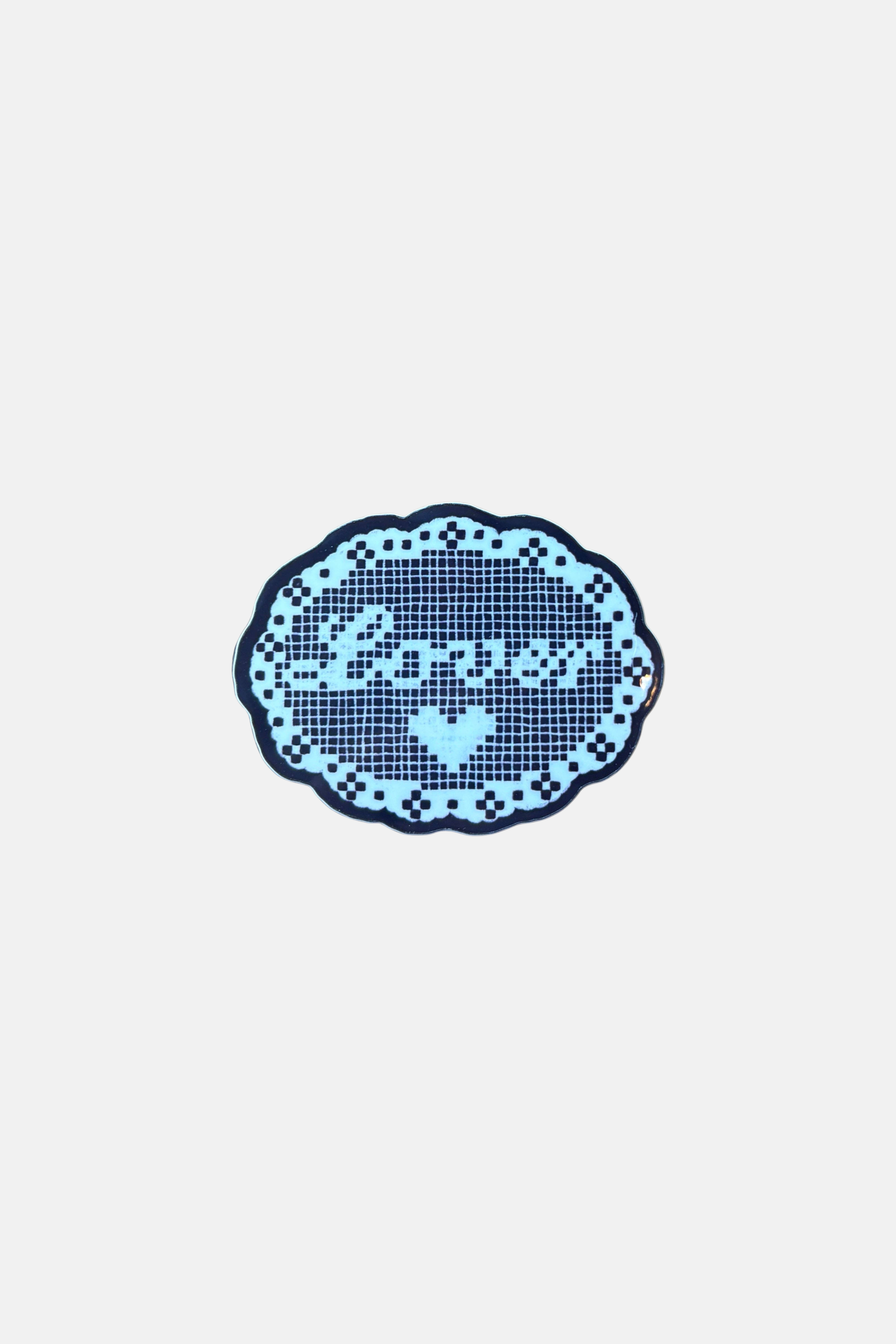 Kira Cyan Crochet Love Sticker