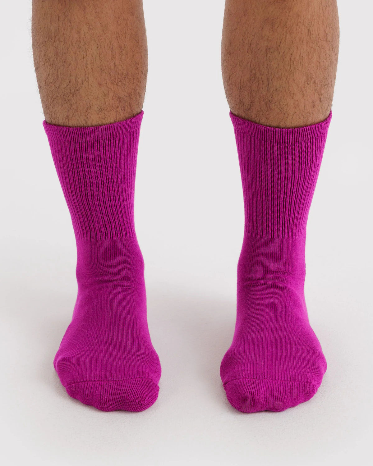 RIBBED SOCK | DEEP FUCHSIA