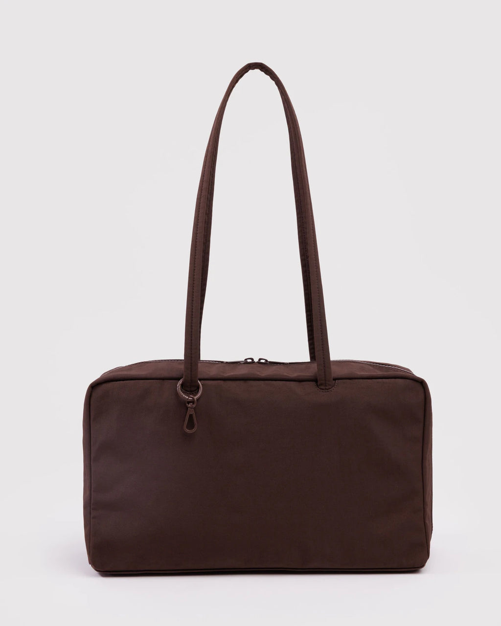 MEDIUM NYLON BOWLER BAG | COFFEE