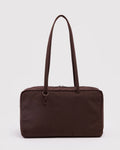 MEDIUM NYLON BOWLER BAG | COFFEE