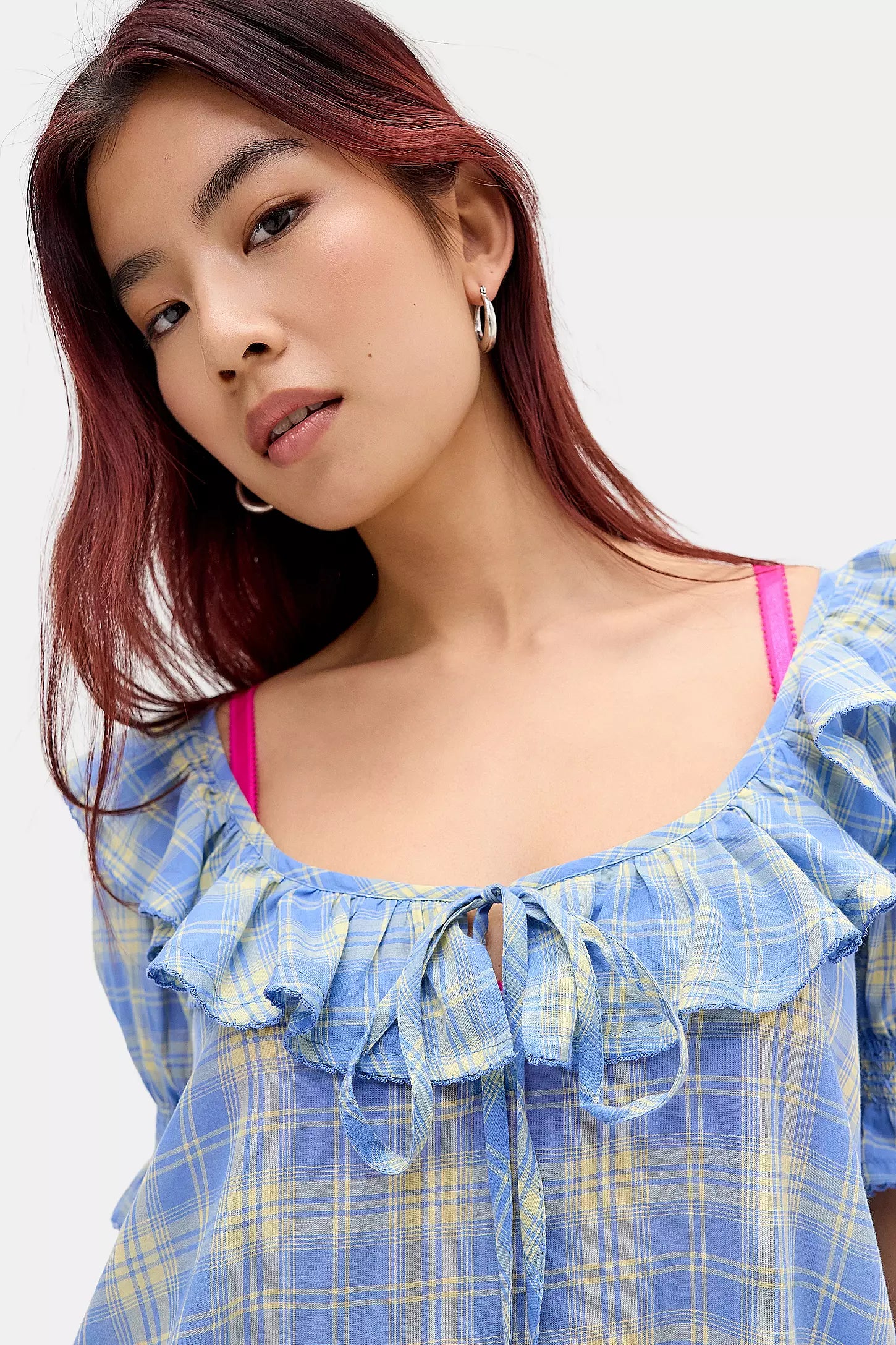 HARLOW MINI NIGHT DRESS | BUTTER BLUE CHECK