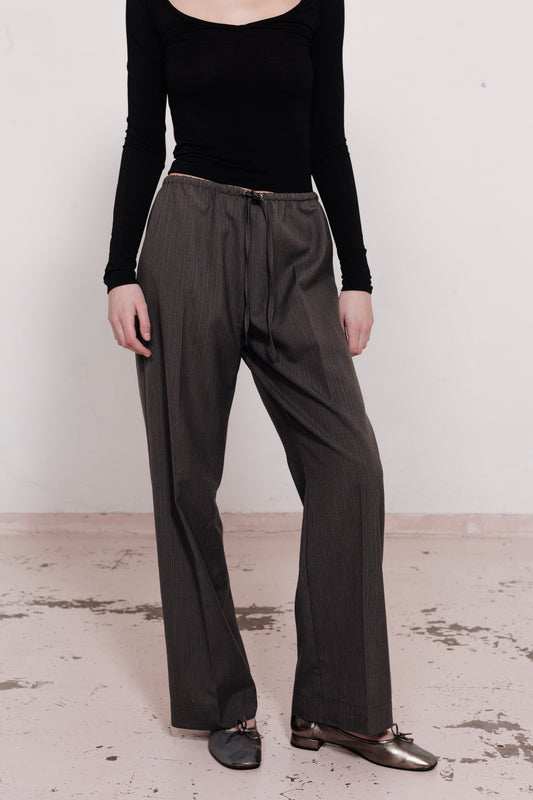 RELAXED DRAWSTRING PANT | CHARCOAL