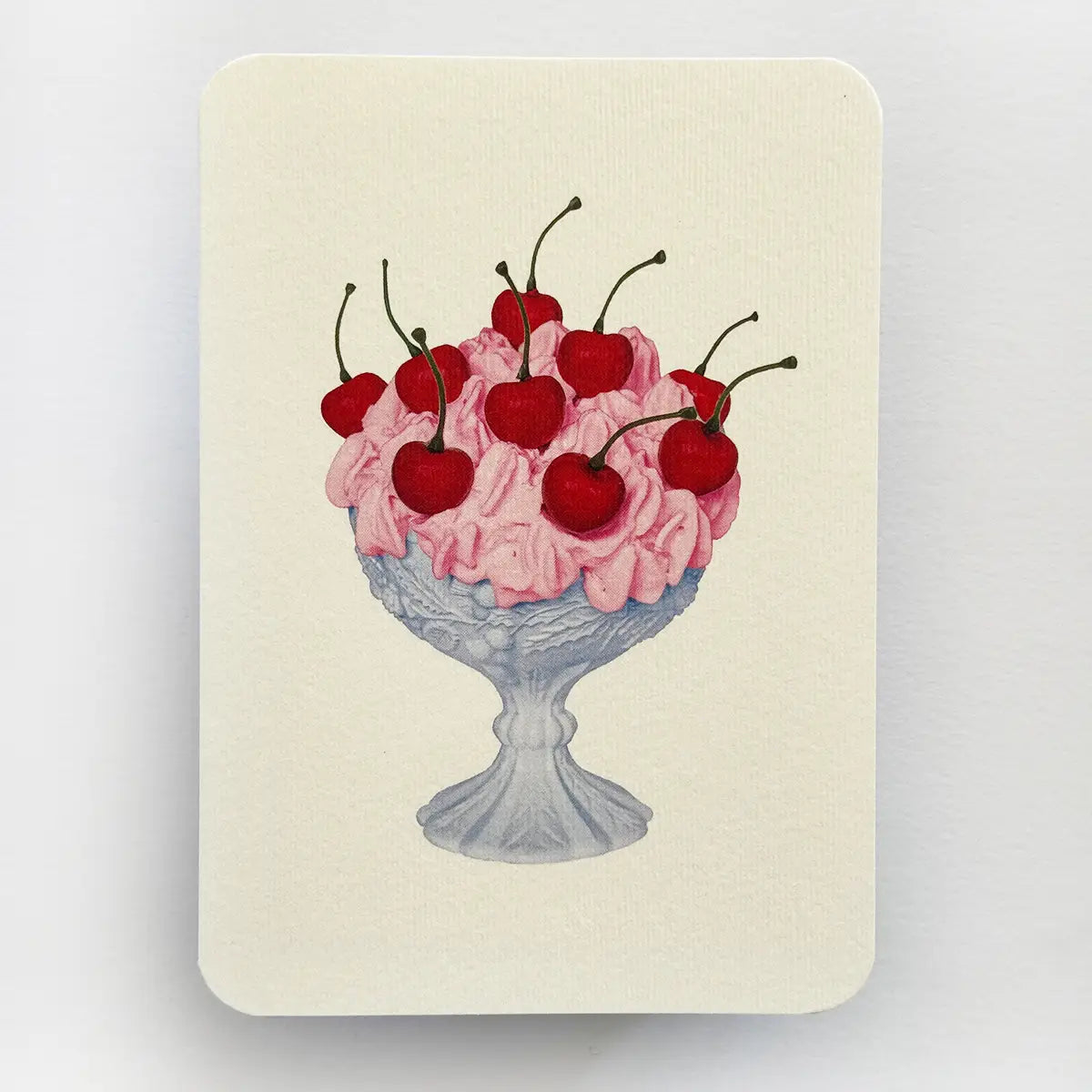 Canonbury Press Strawberry Chantilly Cream Greeting Card