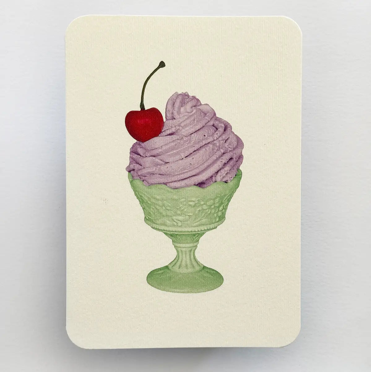 Canonbury Press Lavender Chantilly Cream Greeting Card Birthday Card