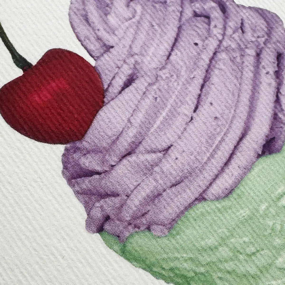 Canonbury Press Lavender Chantilly Cream Greeting Card Birthday Card