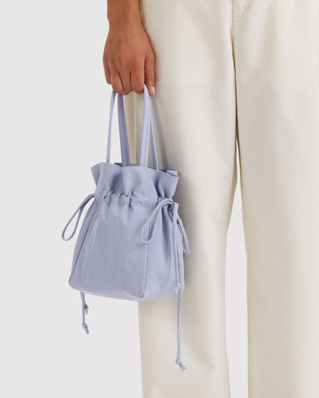 NYLON DRAWSTRING BAG | MIST
