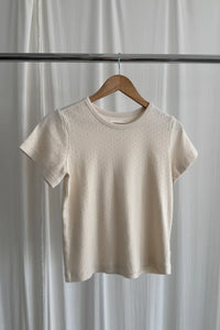 POINTELLE BABE TEE | NATURAL