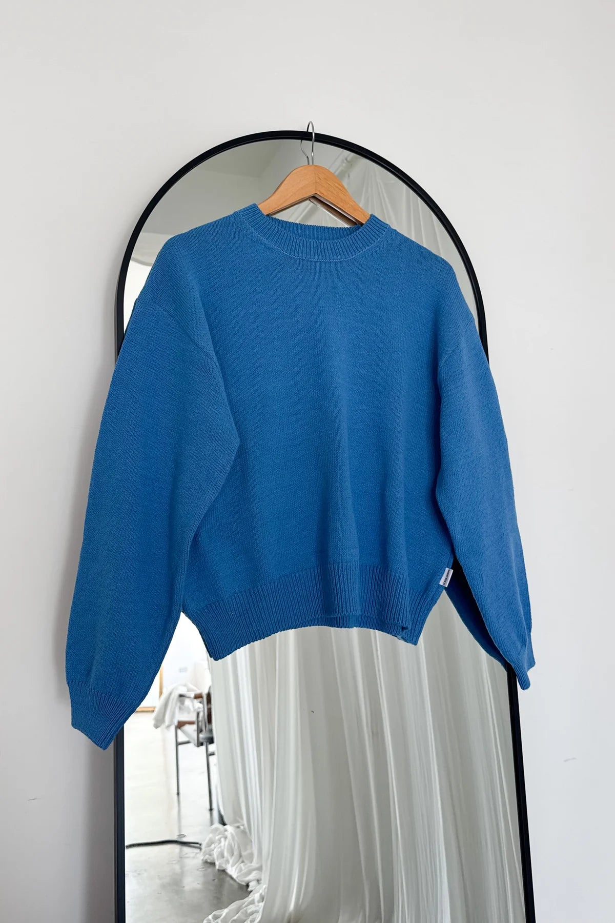 MILO COTTON SWEATER | BLUE