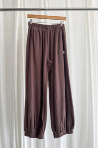 POINTELLE BALLOON PANTS | CHOCOLATE