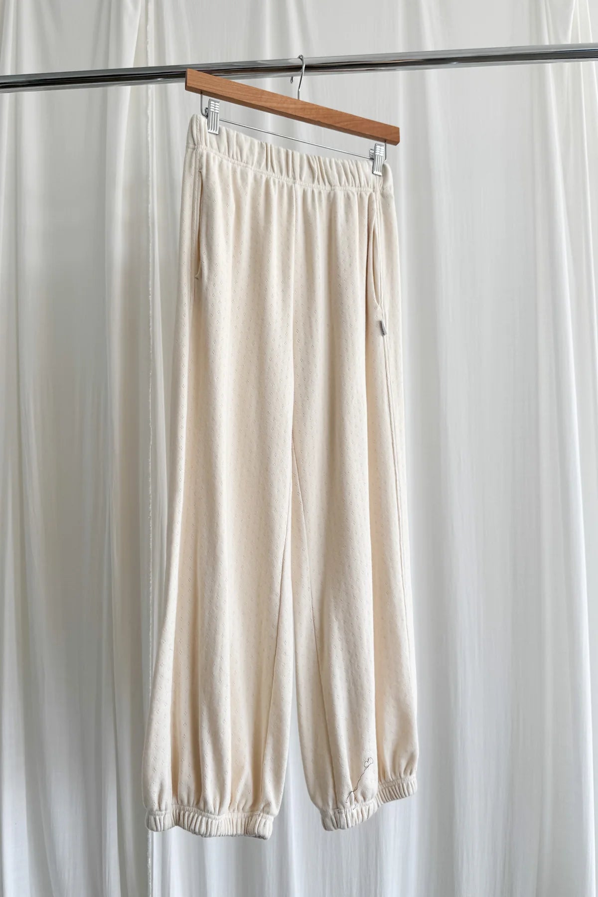 POINTELLE BALLOON PANTS | NATURAL