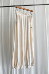 POINTELLE BALLOON PANTS | NATURAL
