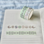Unlucky Wishes Washi Tape Keychain Buttons & Butterflies