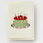 Canonbury Press Chartreuse Cream Blancmange Greeting Card