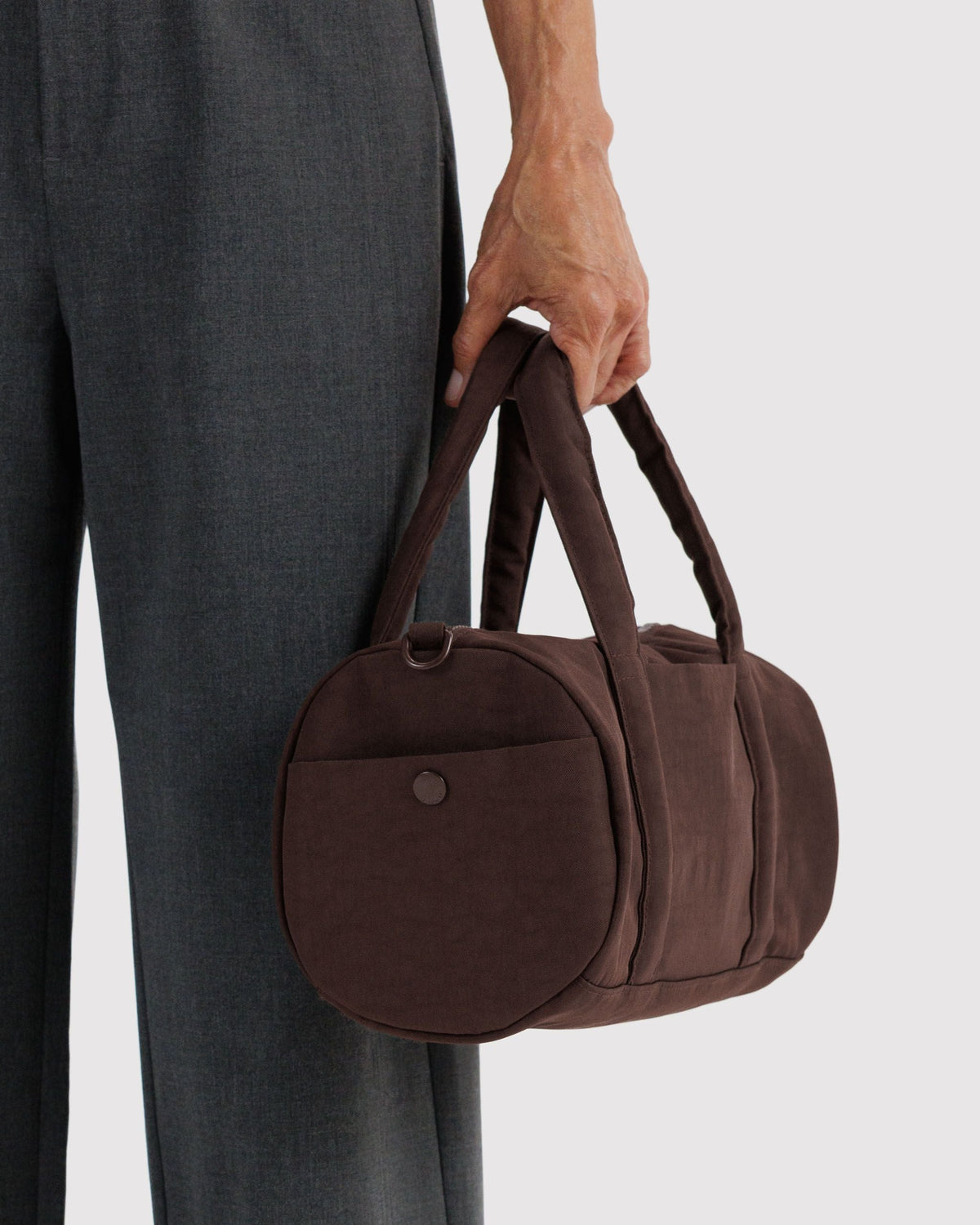 Baggu Nylon Duffle Bag Coffee 3