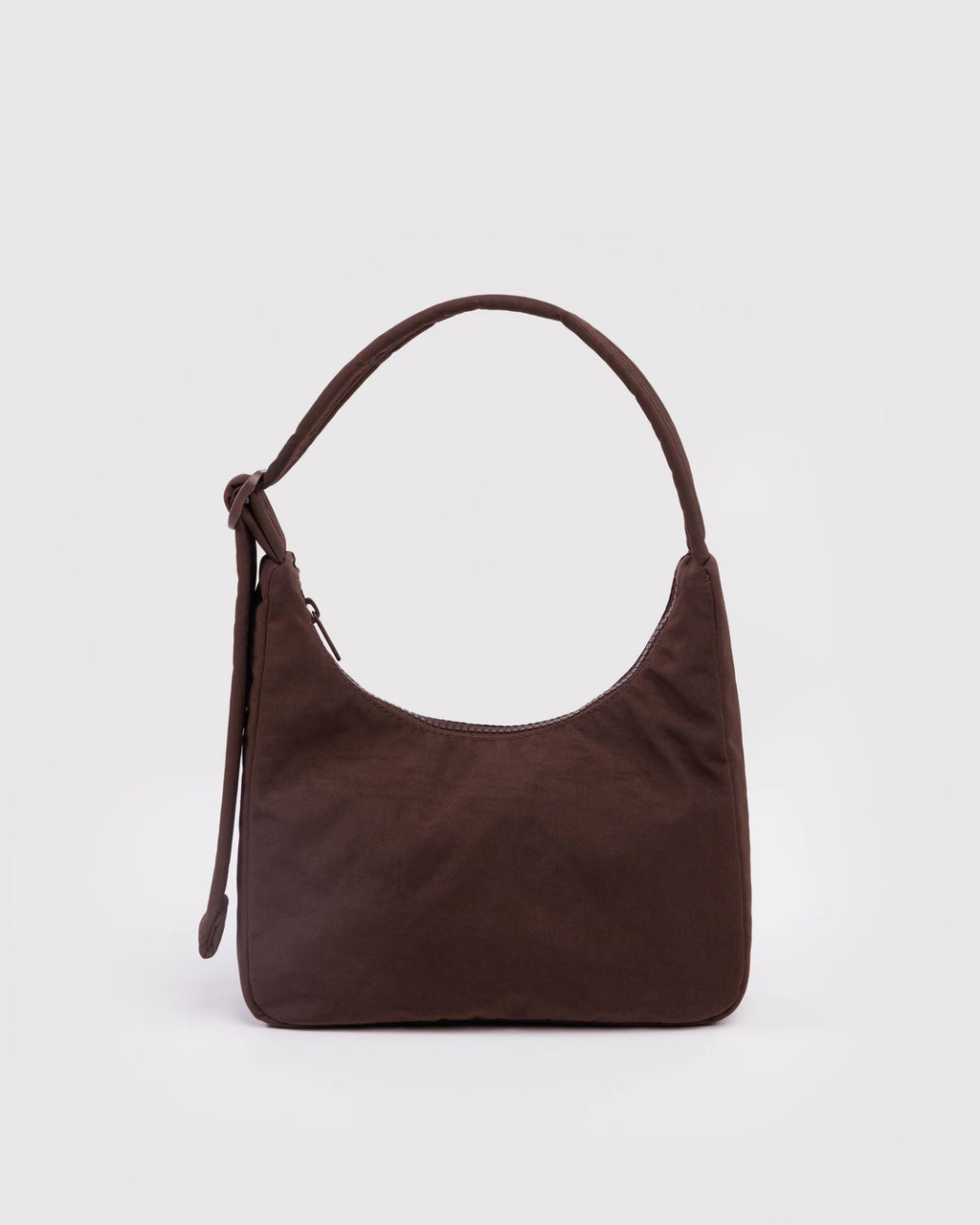 MINI NYLON SHOULDER BAG | COFFEE