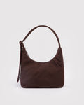 MINI NYLON SHOULDER BAG | COFFEE