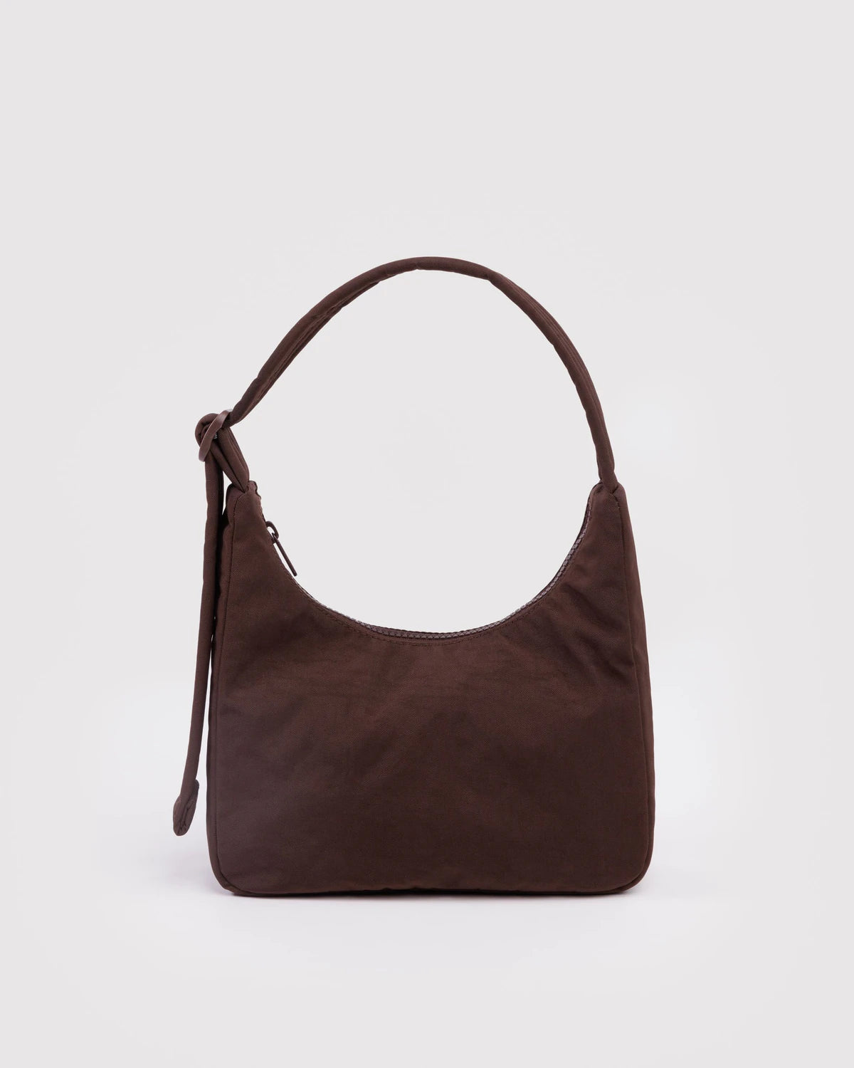 MINI NYLON SHOULDER BAG | COFFEE