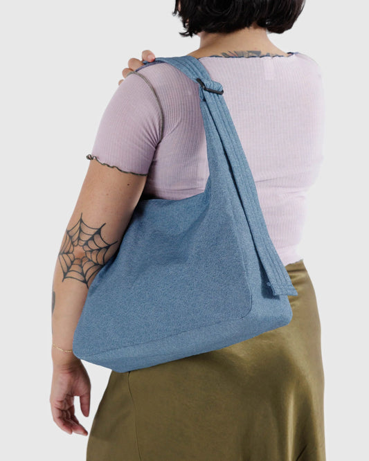 NYLON SHOULDER BAG | DIGITAL DENIM