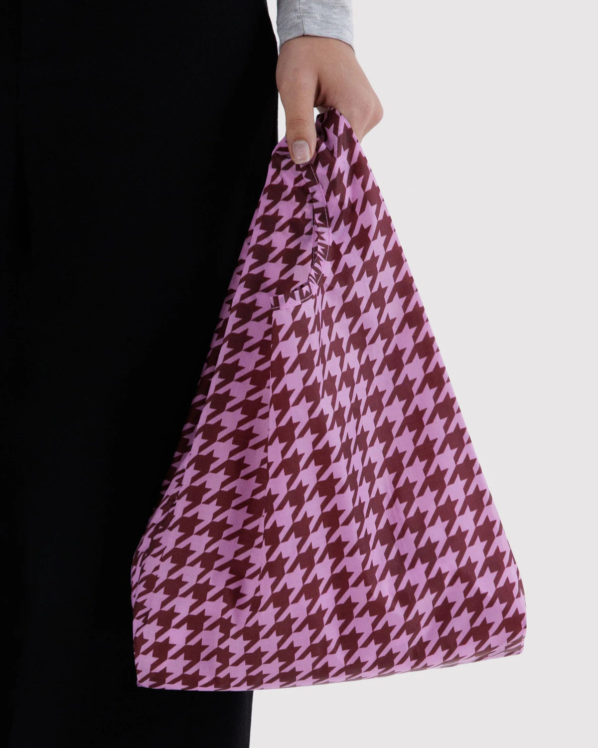 Baby Baggu Pink Houndstooth