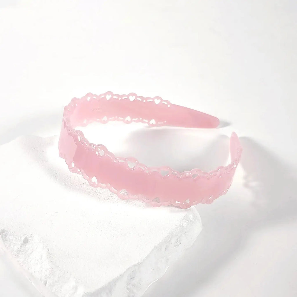 Hey Ricochet Lace Headband Pink