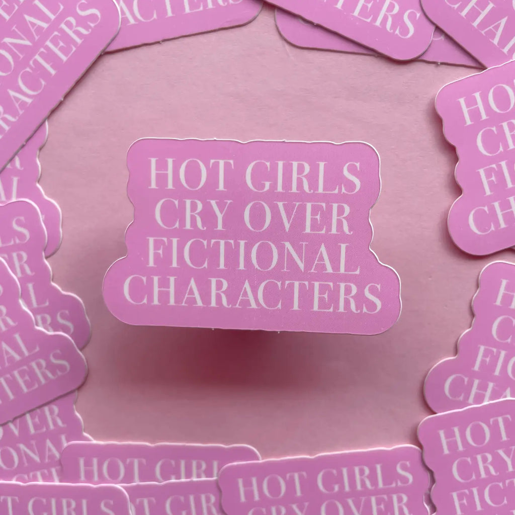 Jollie Ollie Designs Pink Hot Girls Cry Sticker